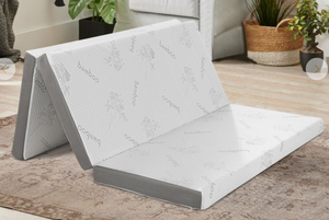 4 Inch Tri-fold Cool Gel Memory Foam Mattress, Queen