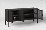 Tattan Media Stand, fully assembled, Black