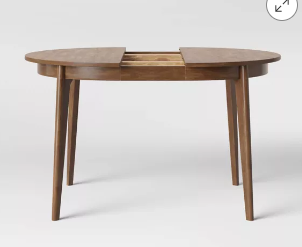 Solid Wood Dining table with leaf, 40`` - 52``
