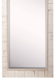 Amwith rectangular wood mirror, small chip on corner