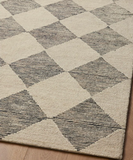 Chris Loves Julia x Loloi Francis Wool,  Beige / Charcoal Rug, 2`6``x 9`9``