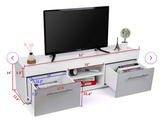 51.25``Media Console with led & remote, fully assembled