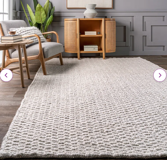 Lockhart Handmade Flatweave Wool/Cotton Ivory Rug, 8`4``x11`4``