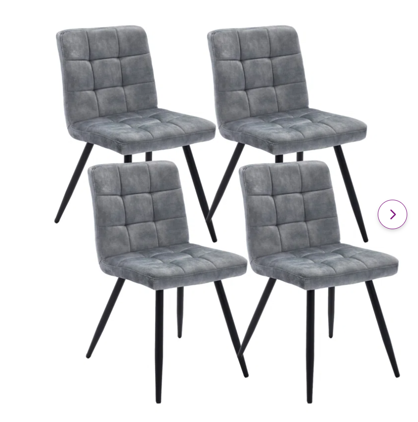 Almontiser Tufted Velvet Upholstered Side Chair (Set of 4)