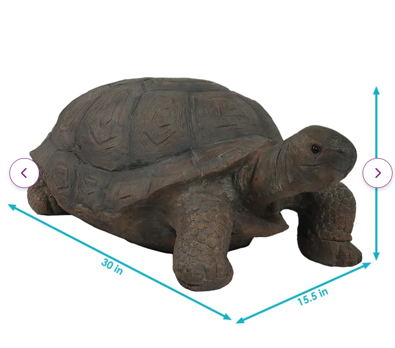 Gospodarczyk Turtle / Tortoise Weather Resistant Garden Statue, small imperfection