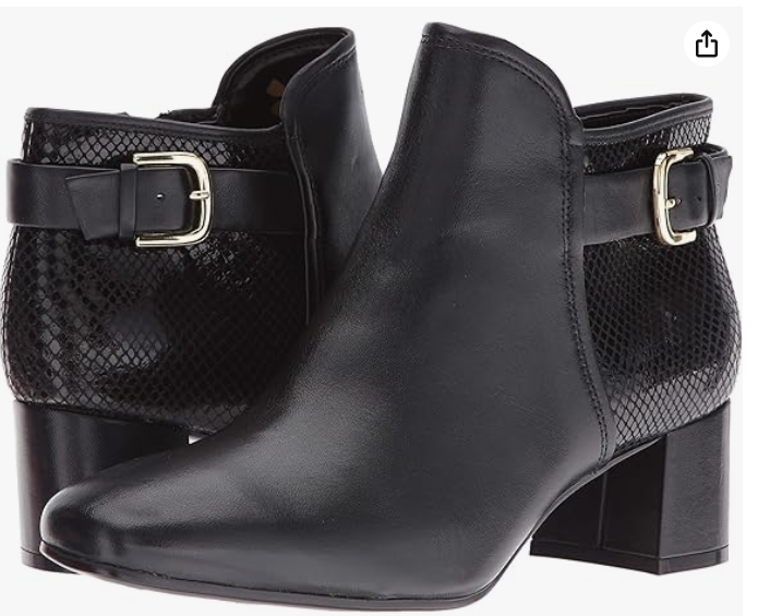 Naturalizer Women's Nailah Boot, Black, size 6w