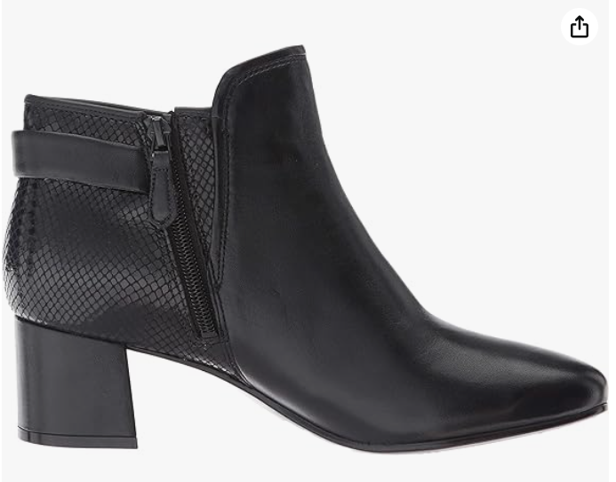 Naturalizer Women's Nailah Boot, Black, size 6.5w