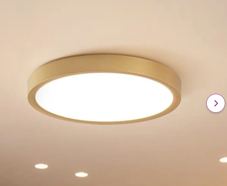 9``Boncho LED Flush Mount, gold