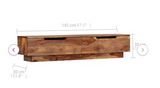 57`` Rustic Binnix Solid wood tv stand, rustic imperfections, please see images