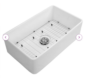 SPECIAL, Edgware 33'' W Single Bowl Fireclay Farmhouse Kitchen Sink