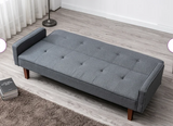 The Lucas, 75`` square arm sleeper, grey