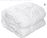 Grace Living Lilyanna Rosette 5pc Full/Queen Comforter Set, 100% Polyester Filling, White