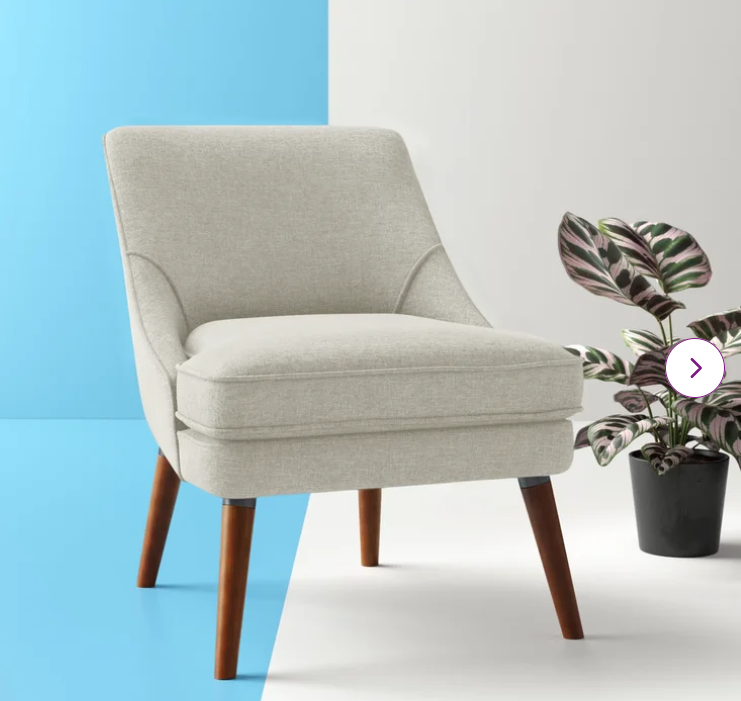 Kora 24.8" W Linen Side Chair