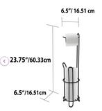 Black Free Standing Toilet Paper Holder