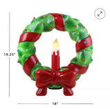 20``Mr. Christmas LED Blow Mold Wreath Outdoor Christmas Decoration