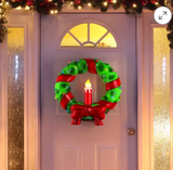 20``Mr. Christmas LED Blow Mold Wreath Outdoor Christmas Decoration