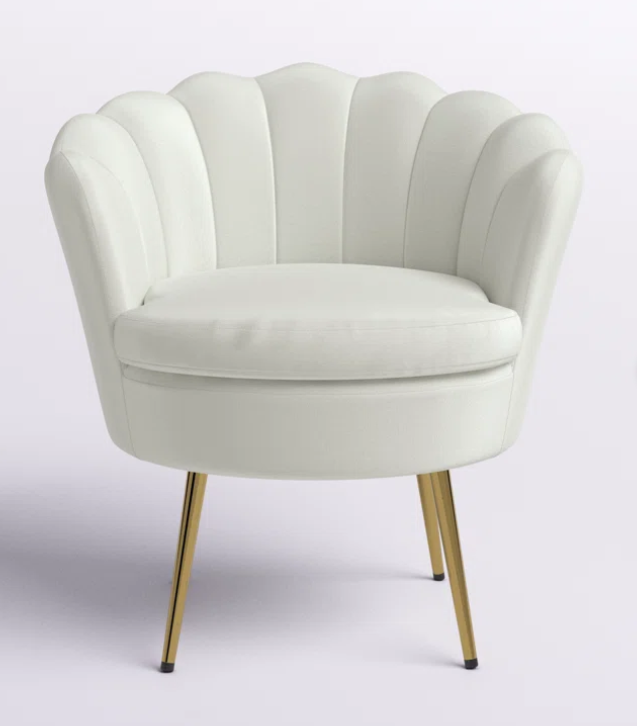Hendrix Upholstered Barrel Chair, cream