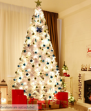 9 Ft White Christmas Tree with Metal Stand