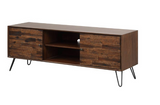 Greyson 56 inch Dark Brown 2-Door 2-Shelf Media Console, fully assembled