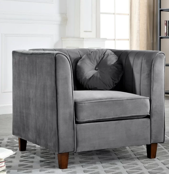 The Glory Days, Upholstered  Velvet Armchair