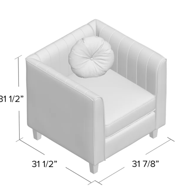 The Glory Days, Upholstered  Velvet Armchair