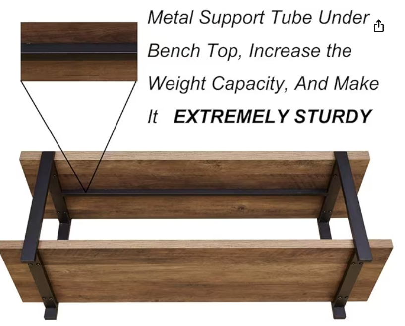 FOLUBAN Rustic Bench