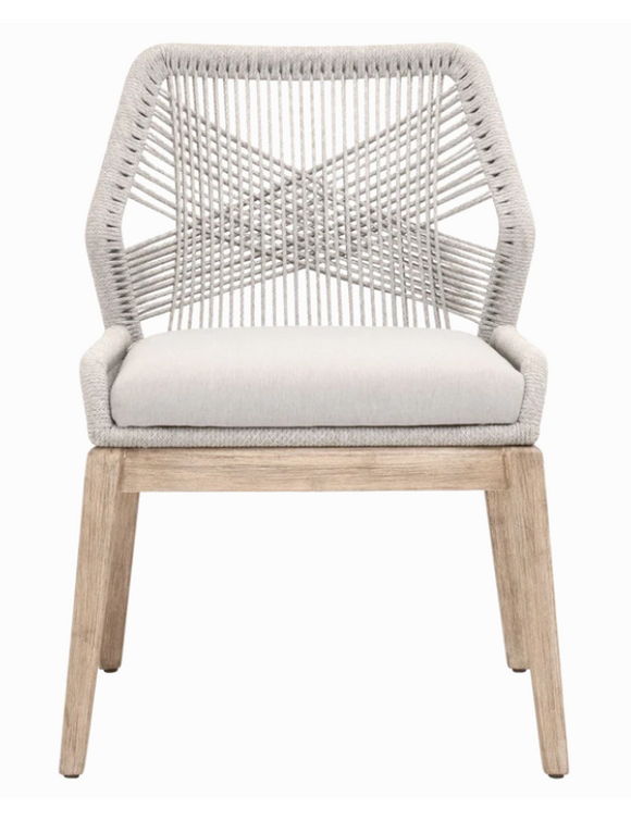 Loom Side Chair with Cushion, 2 piece set