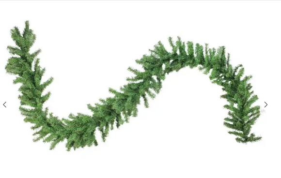 9`` x 12``  northern spruce garland, unlit