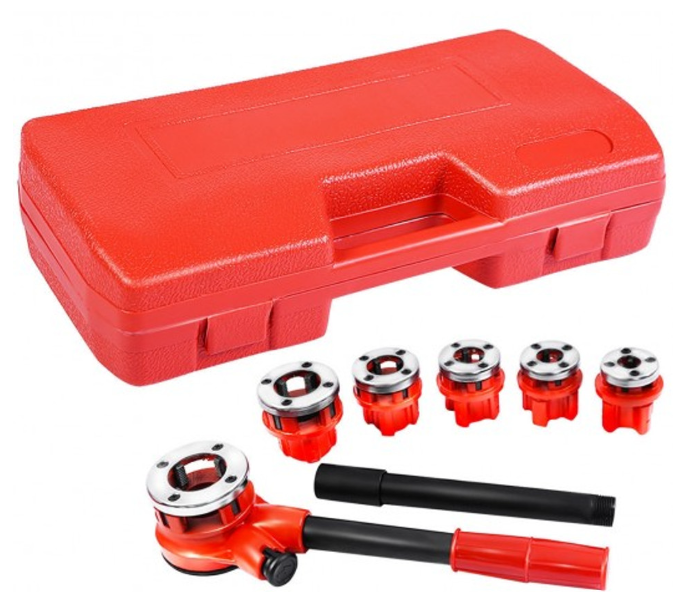 Ratcheting Pipe Threader Kit Set