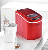 Portable Electric Ice Maker Machine with Ice Scoop, Red