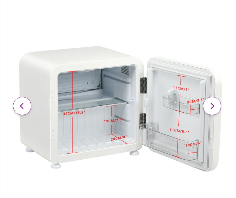 1.6 cft, Retro Mini Fridge, scratch & dent