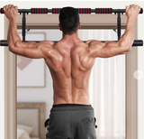 Foldable Pull Up Bar Doorway Chin Up Bar with Foam Grip for Home Gym