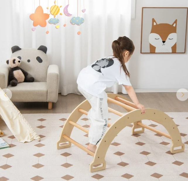 2-in-1 Arch Rocker with Soft Cushion for Toddlers