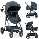 INFANS 2 in 1 Convertible Baby Stroller,