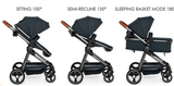 INFANS 2 in 1 Convertible Baby Stroller,