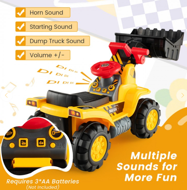 Kids Toddler Ride On Truck Excavator Digger