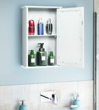 Bathroom Wall Cabinet with Single Mirror Door