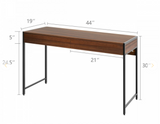 44 Inch 2-Drawer Desk or side table, fully assembled, scratch & dent