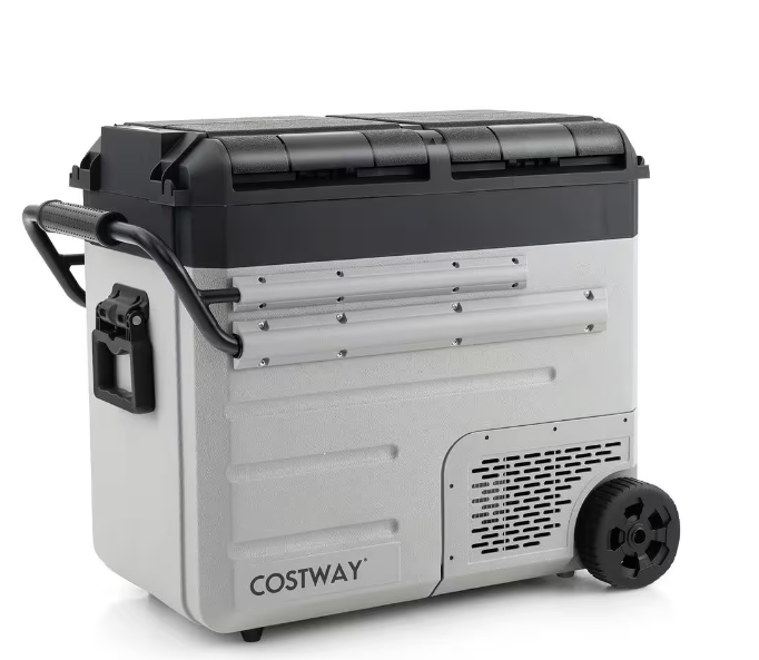 Special, 40 Quart Car Refrigerator Portable 12/24V DC & 110-240V AC Dual Zone Car Freezer