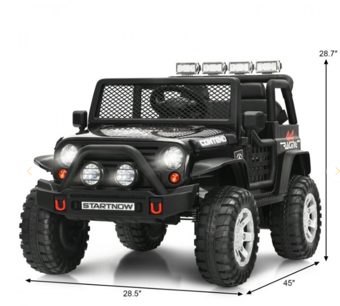 12V Kids Remote Control Electric  Ride On Truck Car with Lights and Music, fully assembled