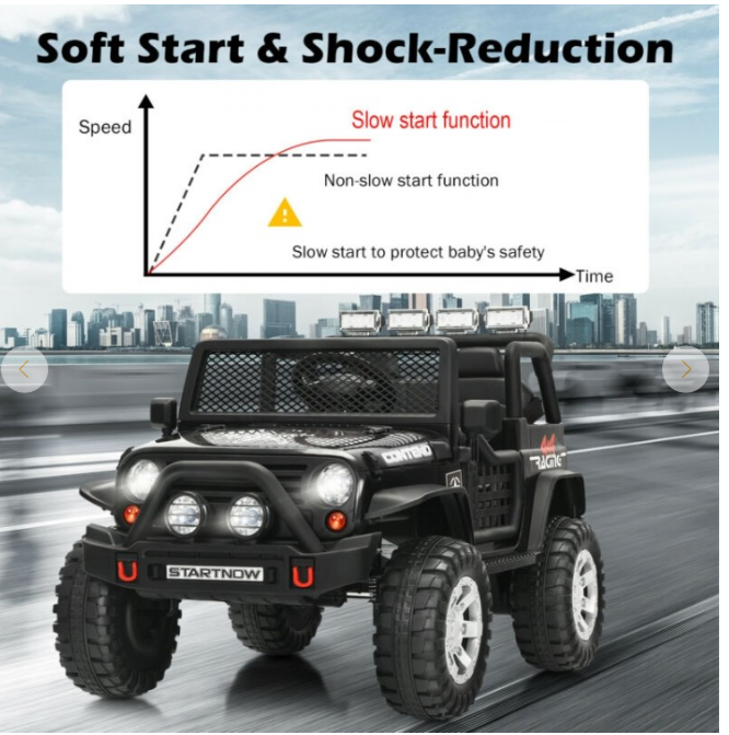 12V Kids Remote Control Electric  Ride On Truck Car with Lights and Music, fully assembled
