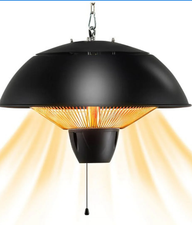 1500W Electric Patio Heater with IPX4 Waterproof