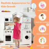 Wooden Kids Kitchen with Washing Machine, fully assembled