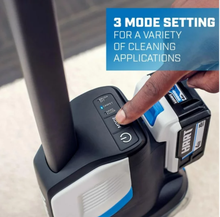 HART 20-Volt High Capacity Cordless Stick Vacuum Kit, assembled