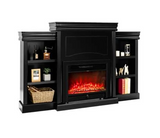 Modern Farmhouse Fireplace with Bookshelves, fully assembled, fireplace included