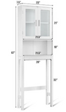 Bathroom Tower Storage Cabinet Organizer, fully assembled, small scratch on side