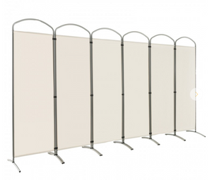 6-Panel- Freestanding Folding Privacy Screen, assembled