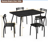 5Pcs Dining Set Table & 4 Chairs, with slightly poor surface in places