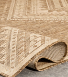Alsie Southwestern Woven rug, 8` x 10`, beige / brown