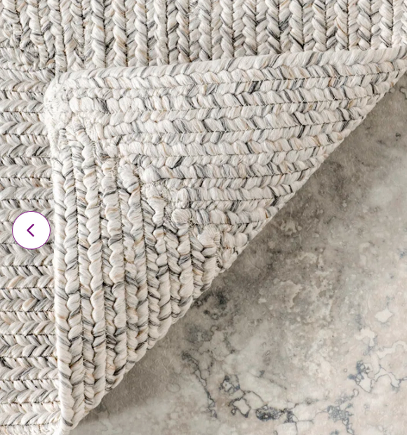Luchezar handmade braided rug, 2` x 3`